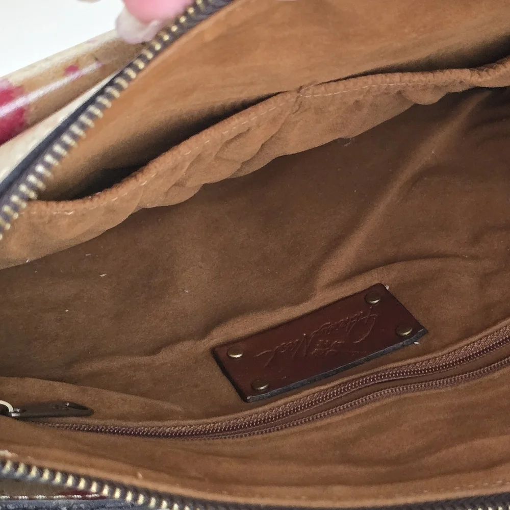 Patricia Nash Leather Avellino Floral Medium Front Pocket Crossbody - Picture 12 of 16